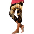 thumbnail image 1 of Pantalones de Ajuste Seco Mujeres Pascua Impresa Leggings Recortados, Estirable Transpirable Casual Y Yoga, 1 of 4
