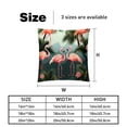 thumbnail image 5 of Flamingo Luxurious Velvet Throw Pillow Covers Set of 2 - 16x16, 18x18, 20x20 Inches - Unique Patterns - Ideal for Bed Pillow, Chair Pillow Covers, Throw Pillows for Various Occasions, 5 of 6