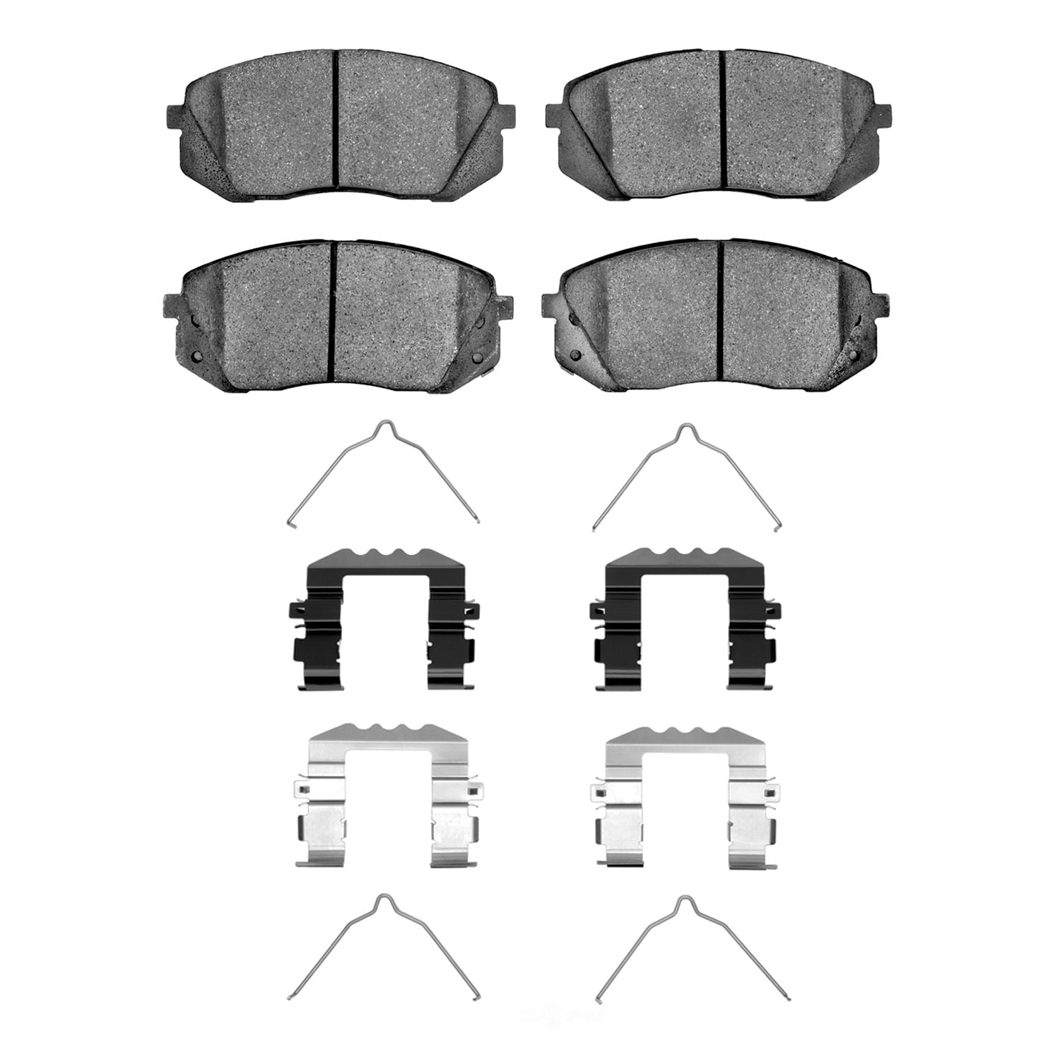 Dynamic Friction Company 1551-1295-03 DFC 5000 Advanced Brake Pads - Ceramic and Hardware Kit - OE