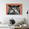 thumbnail image 2 of PixonSign Canvas Print Wall Art Graphic Comic Book Owl Animals Wilderness Illustrations Pop Art Rustic Portrait Expressive Multicolor Ultra for Living Room, Bedroom, Office - 32"x48", 2 of 5