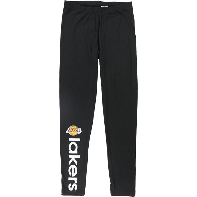 G-III Leggings casuales de Los Angeles Lakers para mujer, negro, grande