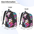 thumbnail image 4 of Balery Cat Icecream Vintage Canvas Backpack for Men and Women - Large Capacity, Durable Travel Laptop Bag for School, Work, Hiking, and Outdoor Activities, 4 of 7