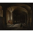 thumbnail image 2 of Hendrick van Steenwijck the Younger 23x20 Gold Ornate Framed and Double Matted Museum Art Print Titled - The Liberation of St Peter (1617), 2 of 4