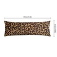 thumbnail image 6 of Leopard Print Body Pillow Cover – Soft & Breathable, Hidden Zipper, 20"x54", Fashion Animal Print – Cheetah & Tropical Spots, Perfect Gift for Side Sleepers, Pregnancy, Modern Home Decor, 6 of 7