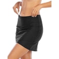 thumbnail image 2 of SHCKE Women's Swim Skirt Mid Waist Bathing Suit Bottoms Tulip Hem Swimwear Swimsuit Bottoms, 2 of 5