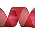 thumbnail image 2 of Burlap Red Wired Ribbon, 2 1/2 inch 10 Yard, Jute Ribbon for Decoration Bows Craft Gift Wrapping Wreath Sewing, 2 of 8