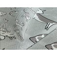 thumbnail image 4 of Ambesonne Flower Quilted Bedspread Set 3 Pcs, Cat Kitten Cartoon, Queen Size, White, 4 of 5