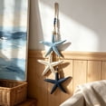 thumbnail image 5 of Wooden Starfish Hanging Ornament, Coastal Beach Style Rope Decor for Home, Cafe, Restaurant, Bathroom, Ocean Theme Wall Art, 5 of 6