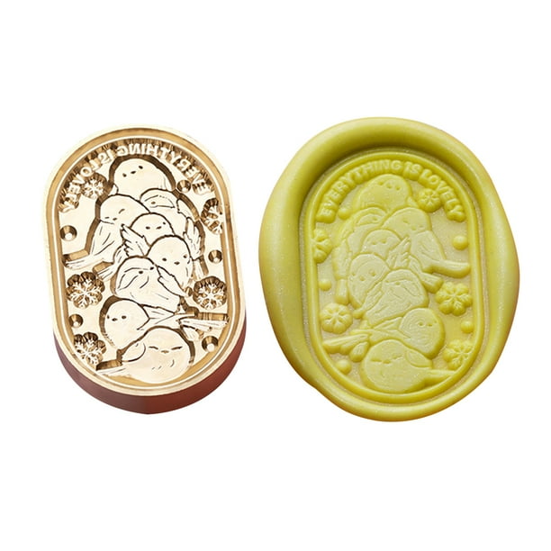 Kuymtek Animal Series Stamp Head 3D Relief Copper Head para Tarjeta Boda (pájaros)