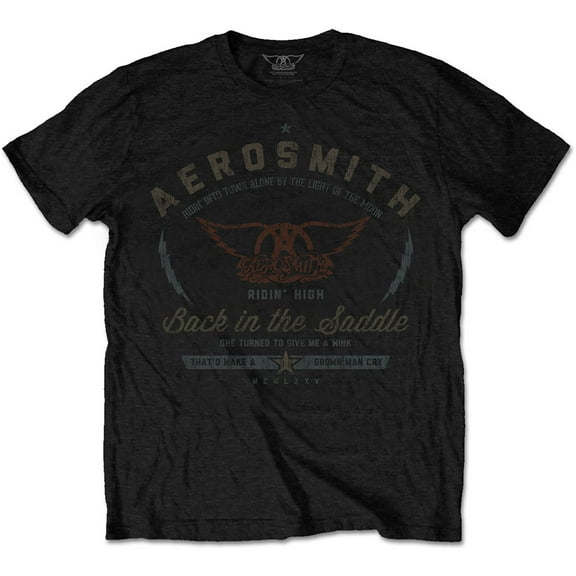 Aerosmith Unisex T-Shirt Back in the Saddle (Large)