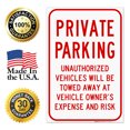 thumbnail image 7 of Private Parking No Parking Sign, 24x36 Corrugated Plastic, 7 of 7