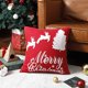 thumbnail image 3 of Cubiertas de Almohada de Navidad, Nuevo Lienzo de Algodón Bordado Ciervo Nieve Cojín de la Almohada de Navidad, Decoración Festiva Del Hogar para Sofá Cama Sillón, 3 of 3