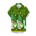 thumbnail image 5 of Camisas hawaianas para hombres y mujeres Camisas con estampado de coco para hombres Camisas casuales de manga corta con solapa de un solo pecho Blusas grandes 5XL, 5 of 5