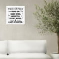 thumbnail image 6 of Teamwork Wall Art For Office,Work Signs For Office Funny,This Office Runs On Hard Work Laughter Canvas Frame Poster For Office Workplace Wall Decor, 6 of 6