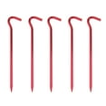 thumbnail image 1 of jinwen 5 Pièces 18cm de Long en Aluminium Piquets de Tente - Piquets de Jardin - Lourde Tâche - Rouille Rouge 2, 1 of 9