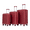 Wine Red, variant on Tcbosik Luggage 3-Piece Set, 20/24/28 inch Hardside Lightweight Suitcase with Spinner Wheels, Beige