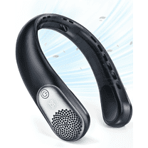 FrSara Neck Fan, Portable Fan, Hands Free Bladeless Fan, Rechargeable Personal Fan, 5200mAh, 360° Cooling, 3 Speeds Adjustable, Faster Cooling, Ultra Quiet, Suitable for Travel, Sports, Home, Office