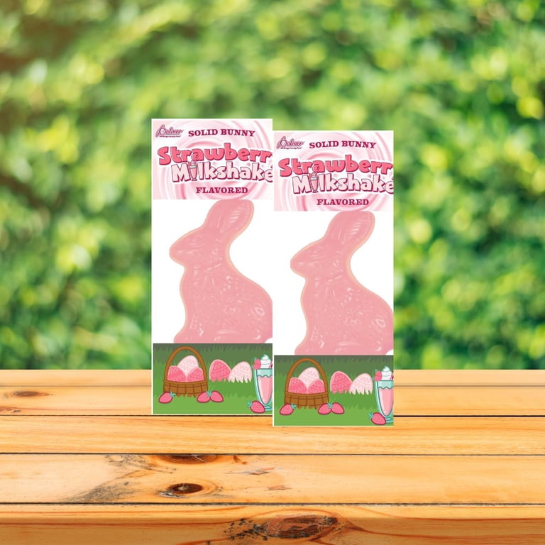 Palmer Strawberry Milkshake Flavored Bunny-Shaped Candy (2 Pack