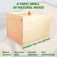 thumbnail image 4 of LAICAIW Fun Happy Joke Boxes Rubber Spider Prank Happy Box，Handcrafted Wooden Spider Box,C21-1, 4 of 4