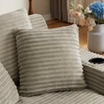 thumbnail image 4 of VEPXXP 66" Oversized Chaise Lounge Chair, Boneless Corduroy Lounge Chair with Cup Holders Side Pockets Pillows, Cozy Reading Sofa Bed Sleeper Couch for Living Room, No Assembly, Camel, 4 of 9