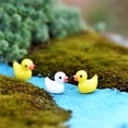 thumbnail image 5 of 5 piezas de lindos adornos en miniatura de pato amarillo, accesorios de decoración de micropaisaje, adornos de resina de animales simulados, artesanías, 5 of 5