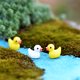 thumbnail image 5 of 5 piezas de lindos adornos en miniatura de pato amarillo, accesorios de decoración de micropaisaje, adornos de resina de animales simulados, artesanías, 5 of 5