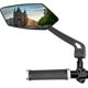 thumbnail image 1 of Espejo retrovisor para bicicleta, vidrio resistente a impactos HD, superficie de espejo extragrande, mango extendido de 15 cm, espejo izquierdo para bicicleta para manillar de 22-25 mm ER, 1 of 5