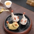thumbnail image 1 of Vaidha Purple Sand Tea Pet Steps Green Clouds Little Flying, 1 of 3
