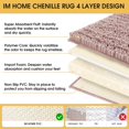 thumbnail image 6 of HAKUNA Upgrade Extra Large Dusty Pink Bathroom Rug Set 3 Pieces Ultra Soft, Thick Absorbent Bath Mats, Non Slip Chenille Toilet Mat for Bathroom, Bedroom, Kitchen, 6 of 8
