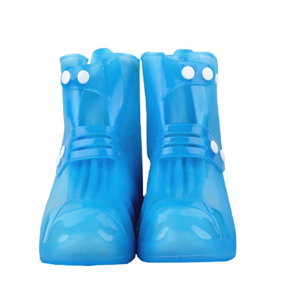 Men Women Kids Outdoor  Waterproof Rain Shoe Covers Overshoes Reusable 9UK 