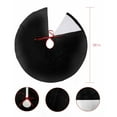thumbnail image 7 of Black Christmas Tree Skirt 36 Inches Large Christmas Skirt Tree, Pure Black Solid Color Simple Minimalism Art Tree Skirt Christmas Decorations for Fireplace Party Holidays Indoor Outdoor, 7 of 7