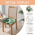 thumbnail image 2 of Tropical Palm Leaves in Hawaii Seat Covers for Dining Room Chairs Set Of 4,Stretch Printed Washable Chair Seat Cover with Elastic Ties and Button,Removable Waterproof Couch Cushion Covers, 2 of 6