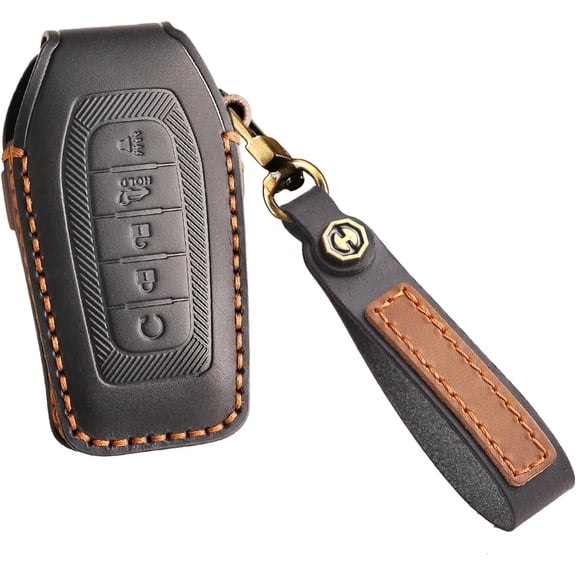 Key Fob Cover Compatible with Infiniti QX60 QX80 2025-2026 Keychain Case Holder Protector,Black