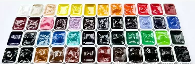 Daniel Smith Extra Fine Watercolor Handmade 48 Colors 1ml Professional Watercolor Brown Box+Color Card