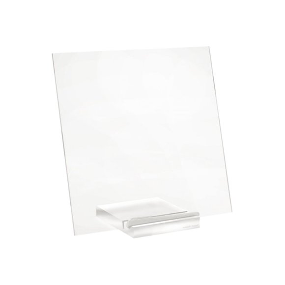 Russell+Hazel Acrylic Memo Tablet, Dry Erase Board and Marker, Clear 12” x 6” x 11.5” (31384)