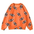 thumbnail image 1 of MIASHUI Chandail à Capuche Élégant pour Garçons Chandail Décontracté Imprimé Rugby Manches Longues Chandails en Molleton Athlétiques pour Enfants pour Automne et Hiver Orange, 4-5 Ans, 1 of 3