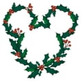 thumbnail image 2 of Womens Mickey & Friends Christmas Wreath Silhouette Mickey T Shirt, 2 of 3