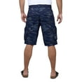 thumbnail image 2 of RAW X Mens Belted 12.5" Inseam Knee Length Cargo Shorts, Navy Camo, 40, 2 of 7