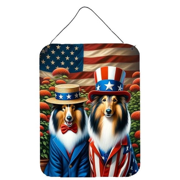 16 x 12 in. All American Collie Wall or Door Hanging Prints