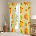 thumbnail image 3 of Erosebridal Kawaii Animal Capybara Curtains Pack of 2 (42x84 Each) For Boys Girls,Kids Harvest Pumpkin Flowers Oranges Curtains Blackout,Green Orange,Lightweight Room Decor, 3 of 6