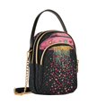 thumbnail image 7 of FORMRS Crossbody Bag for Women Quilted Travel Shoulder Cell Phone Purse with Chain Strap Handbag, UFO with Hearts Pattern, 7 of 7