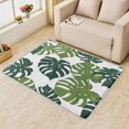 thumbnail image 2 of Monstera Deliciosa Area Rugs for Bedroom Living Room - 4x6 ft - Leaf Carpet for Home Decor - Leaf Patterned Decorative Indoor Large Rug - Washable & Soft & Non Slip & Low Pile (ZL&076), 2 of 6