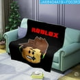 thumbnail image 1 of Nouvelle Couverture de Sieste Roblox Douce et Confortable en Flanelle Imprimée pour Dormir, 1 of 1