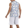 thumbnail image 2 of Sikiie Rabbit And Floral Basketball Jersey Reversible Men's Mesh Athletic Sports Shirts Training Practice S-4XL4X-Large, 2 of 6