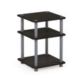 thumbnail image 5 of Furinno Turn-N-Tube Toolless Assembly Side Table, Grey 3-Tier End Table, Night Stand, Bedside Table for Living Room, Bedroom, Home Office, Grey Oak/Black, 5 of 5