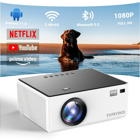 Proyector TOWOND Mini con Android TV 11.0 1080p Wifi Bluetooth