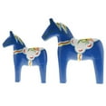 thumbnail image 2 of Ensemble de 2 - Statue - Figurine de Cheval en Bois Vintage Non Finie, 2 of 9