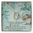 thumbnail image 4 of Doctor Wife Healthcare Medical Worker Nurse Appreciation Forever Necklace w Message Card, 4 of 20