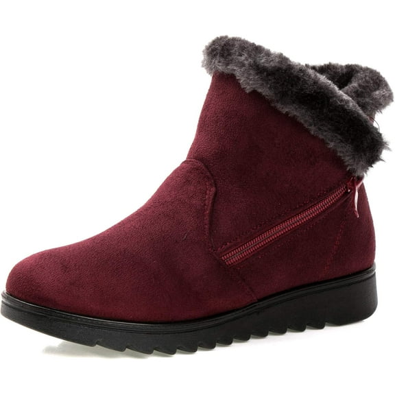 winter warm women's snow boots button cotton shoes