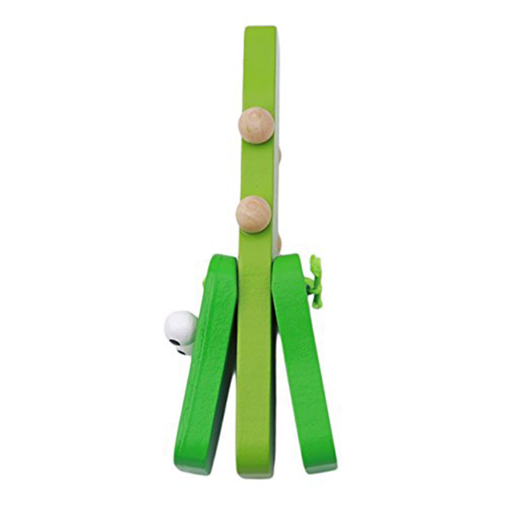ALS_ Cartoon Crocodile Wooden Castanet Clapper Musical Instrument Child Toy Sple 